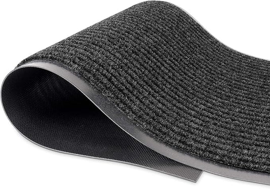 MaxMat® 4-Pack Extra Large Commercial Floor Mat, 3 x 5 Feet Heavy Duty, Waterproof, Low-Profile, Easy to Clean, Rubber Entry Mat (Black, 3 x 5 Feet - 4 Pack)