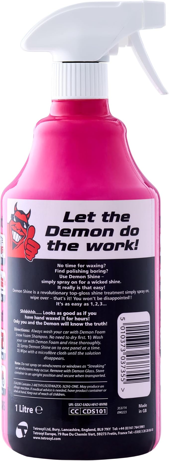 CarPlan Demon Shine 34 fl Oz (1L) - Spray on Shine