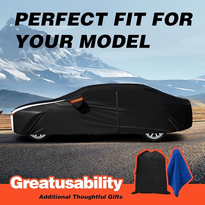 Honda HRV Car Cover 100% Waterproof All Weather, Gift with Towel, 10 Layers SUV Car Cover Custom Fit 2015-2025 Honda HRV, Full Exterior Covers Rain Sun UV Protection with Door Zipper.