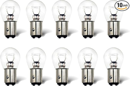 1157 Light Bulb 10 Pack,S25 2057 2357 7528 BAY15D,Miniature Bulb Mini Bulb Taillight Turn Signal Light,Marker Tail Running Parking Backup Lights
