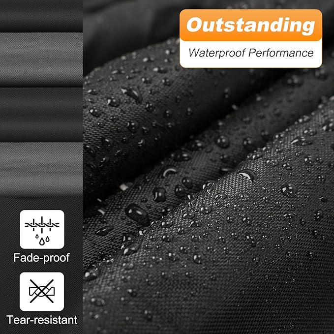 QUNSUNUS Waterproof Car Cover for Chevrolet El Camino 1964-1967/1978-1987, Outdoor Car Cover with Zipper, Full Exterior Car Covers for Automobiles All Weather with Wind, Sun, UV and Dust Protection