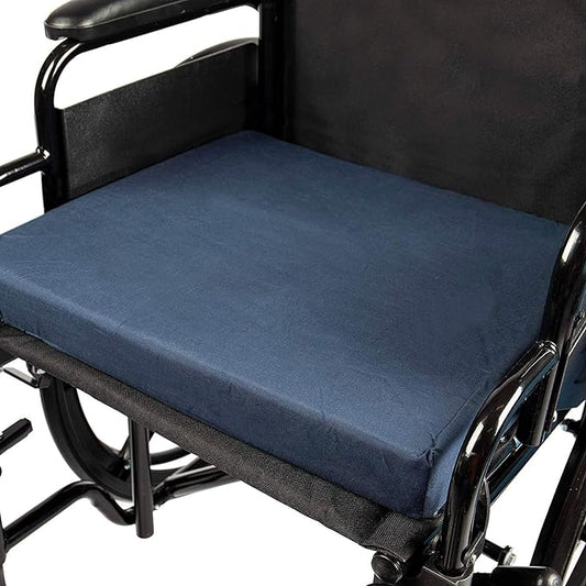 DMI Seat Cushion and Chair Cushion for Office Chairs, Wheelchairs, Scooters, Kitchen Chairs or Car Seats, FSA HSA Eligible, for Support and Height while Reducing Stress on Back, Tailbone or Sciatica
