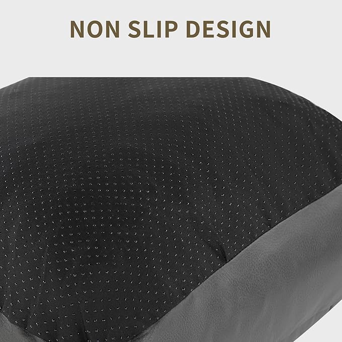6 inch Extra Thick Seat Cushion, Technology Leather Chair Cushions for Office, Adult Booster Seat with Waterproof and Breathable, Suit for Car Seat, Desk Chair, 18 x 16 x 6 inch, Black