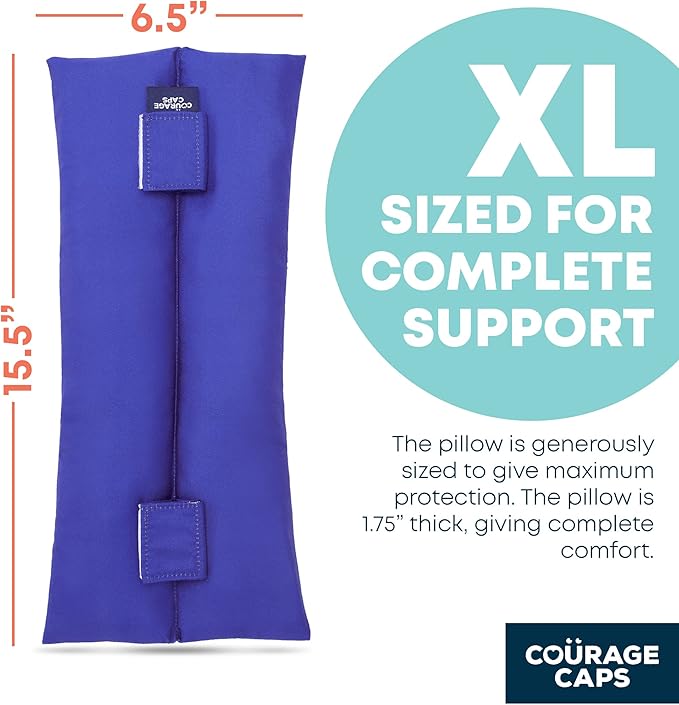 Polyester Pillow, Post Surgery Seatbelt Cover - Dark Blue