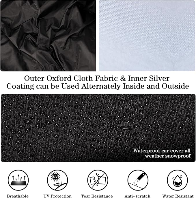 Car Cover Compatible with Chevrolet Corvette C4 C5 C6 C7 1984-2019, Car Cover Waterproof All Weather Outdoor Full Car Covers