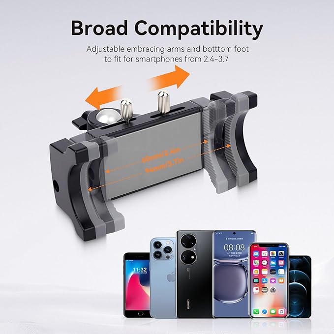 Suction Cup Car Phone Mount, 360°Rotating Car Phone Holder Video Recording, Universal Ball Head Arm for Cellphone Car Holder, Heavy Duty Car Phone Mount for Dashboard, Windshield-SJ002 (Standard02)