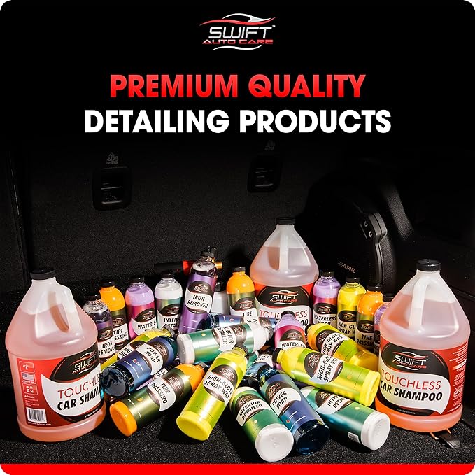 Swift Touchless Car Wash Shampoo (2 Gallon) - No Brushing Required, High Foaming Car Soap, Heavy Duty, Auto Detergent for Foam Cannon, Works on Cars, Trucks, RVs, Motorcycles, Upholstery & More!