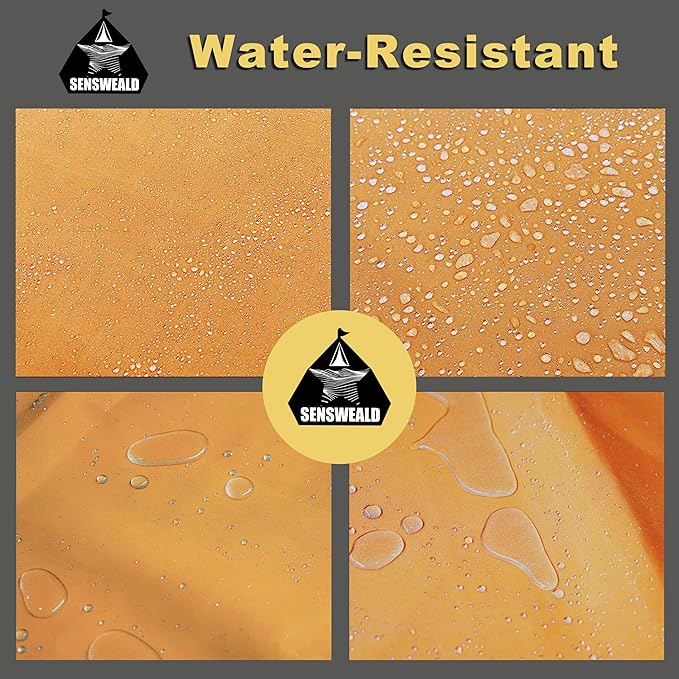 2 Pack Small Heavy Duty Canvas Tarp 4x5 Feet 16oz Water-Resistant Canvas with Grommets，Tear Resistant, Durable, Multipurpose Protective Tan Tarp Cover for Camping, Tent, Car